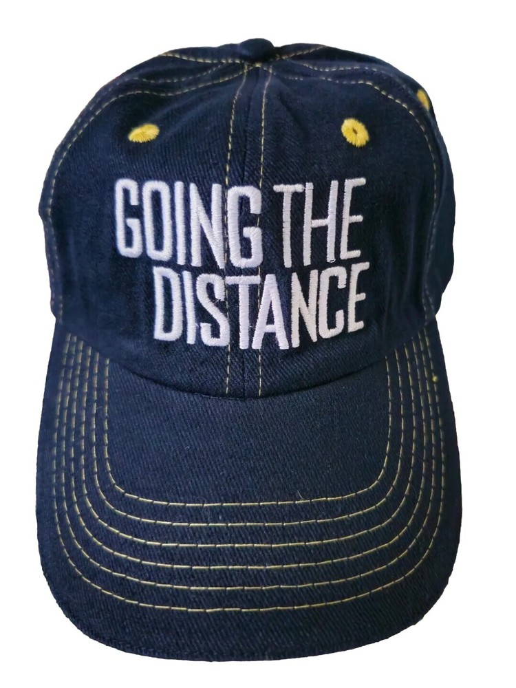 GOING THE DISTANCE Running Training Marathon Motivation Inspiration Hat Cap
