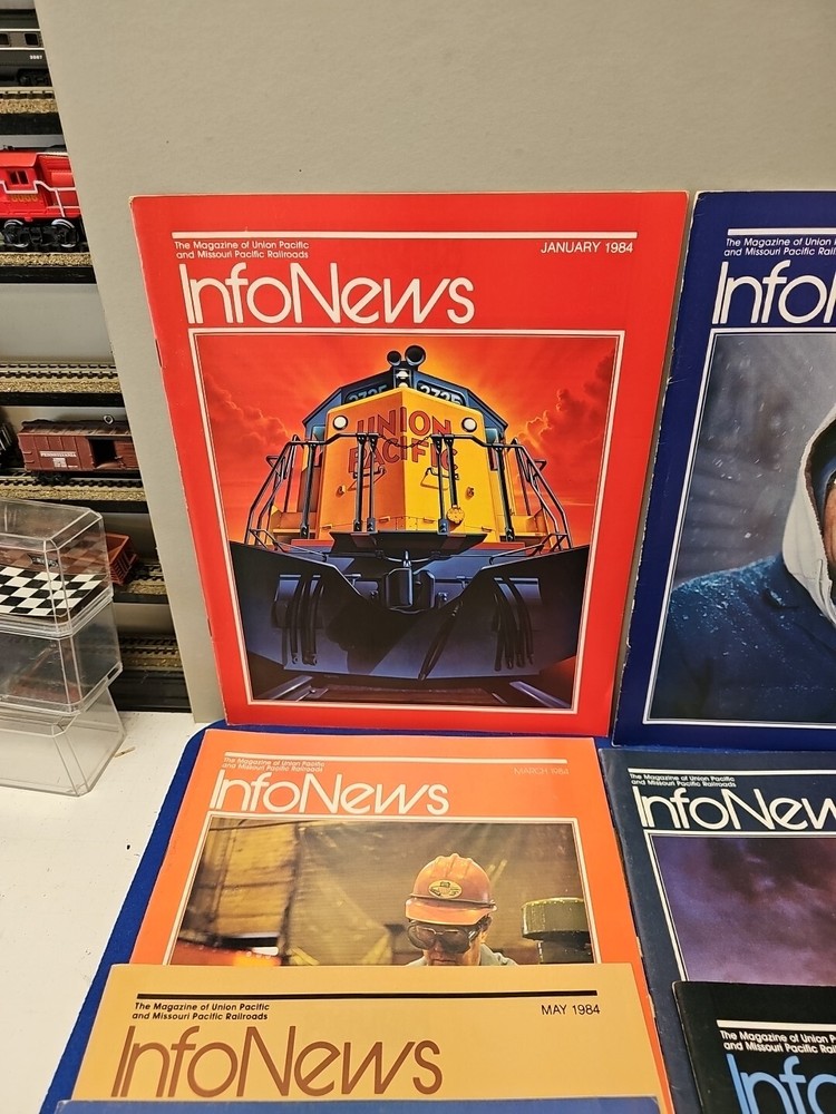 Info Magazine Union Pacific System 1984 11 Issues