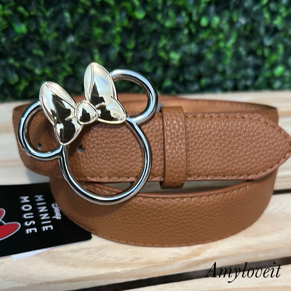 Disney Minnie Mouse Belt Brown Size Small NWT