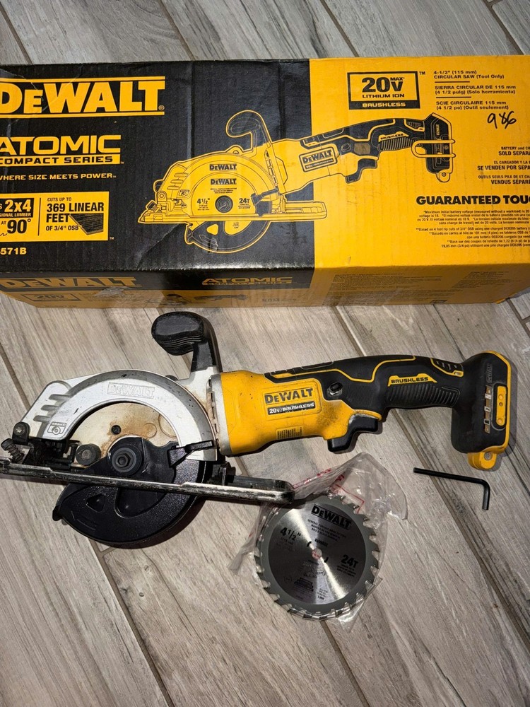 DEWALT DCS571 20V MAX 4 1/2 in. Compact Circular Saw (Tool Only)