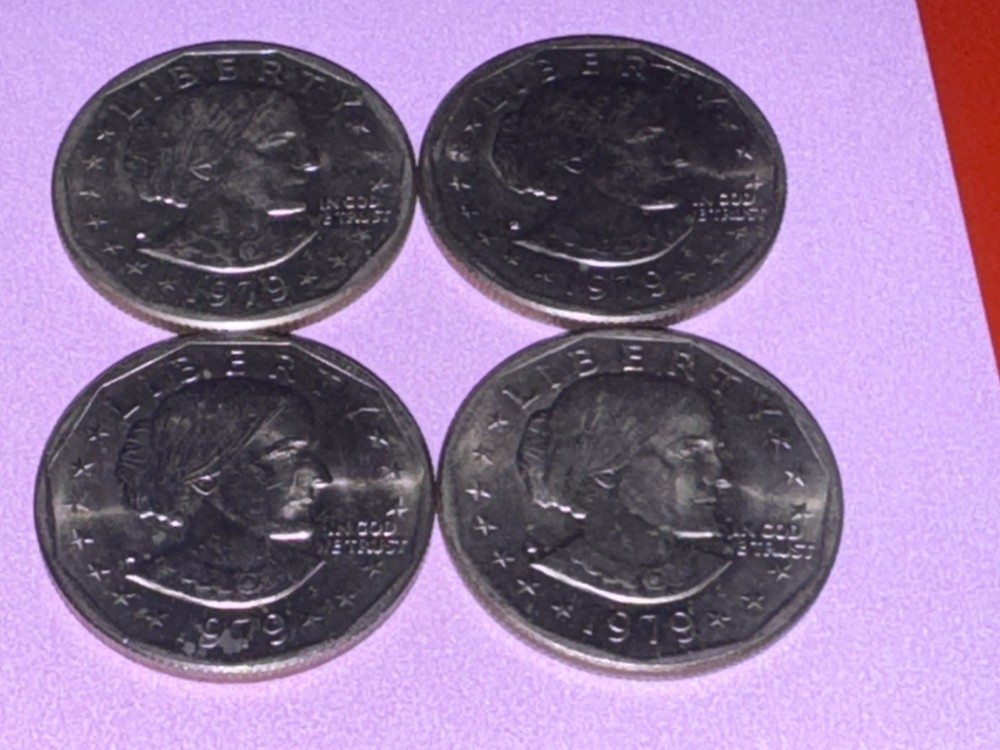 1979 Susan B Anthony Dollar (4) Very Fine Condition