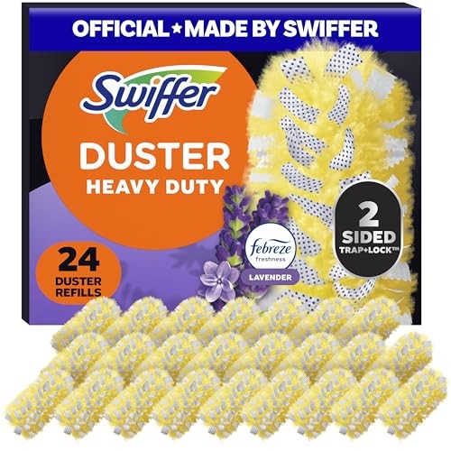Dusters Heavy Duty, Multi-Surface Duster Refills for Cleaning, Lavender, 24