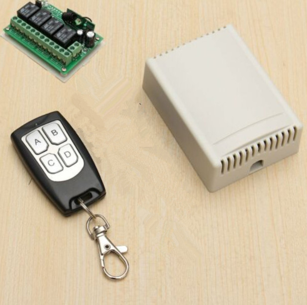 DC 12V 4CH 200M Wireless Remote Control Relay Switch 2 Transceiver + Receiver