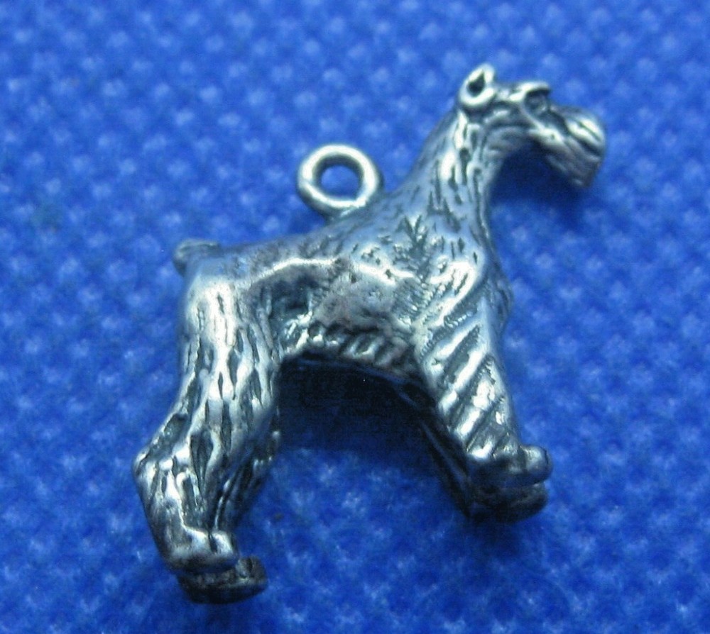 Sterling Silver Schnauzer Charm
