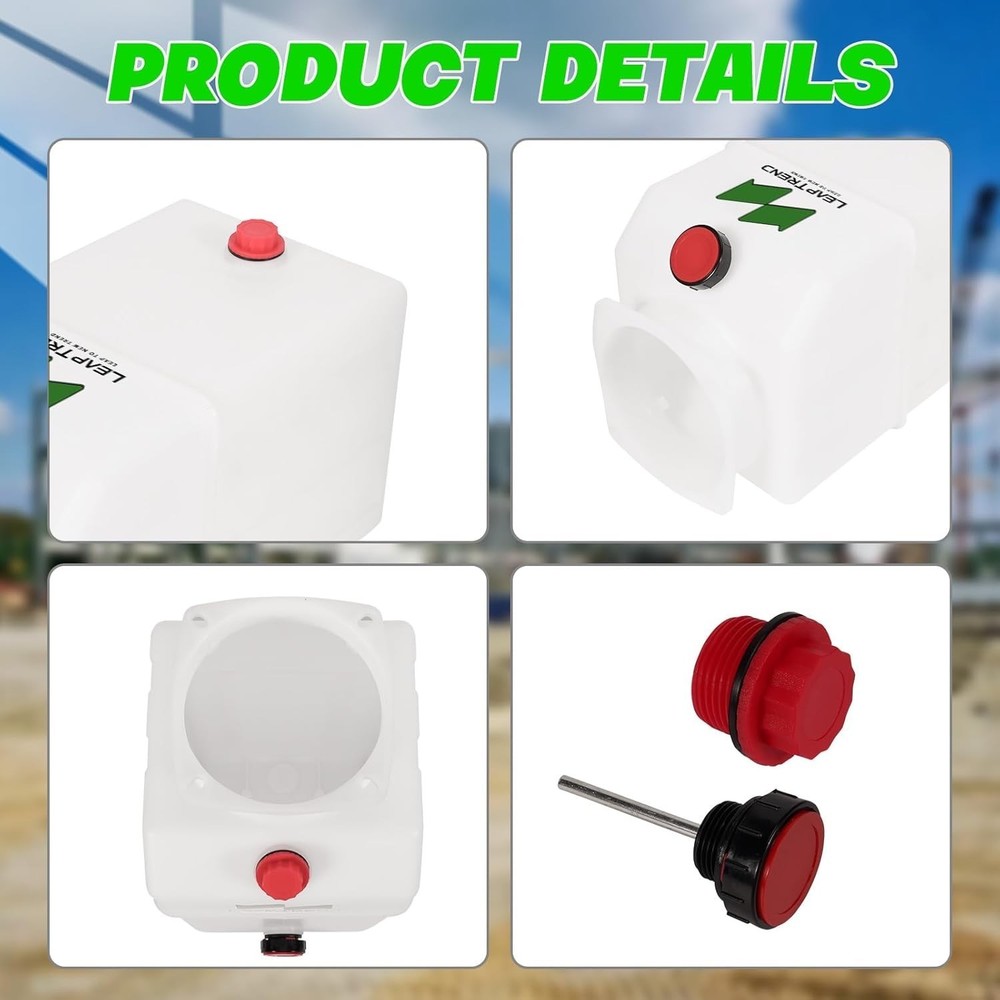 6 Quart Poly Power Unit Fluid Reservoir Tank Hydraulic Systems Compatible