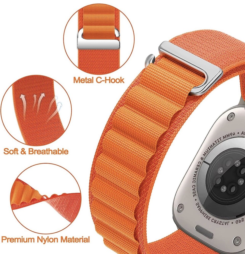 4 Pack Alpine Loop and Trail Loop Compatible with Apple Watch Band