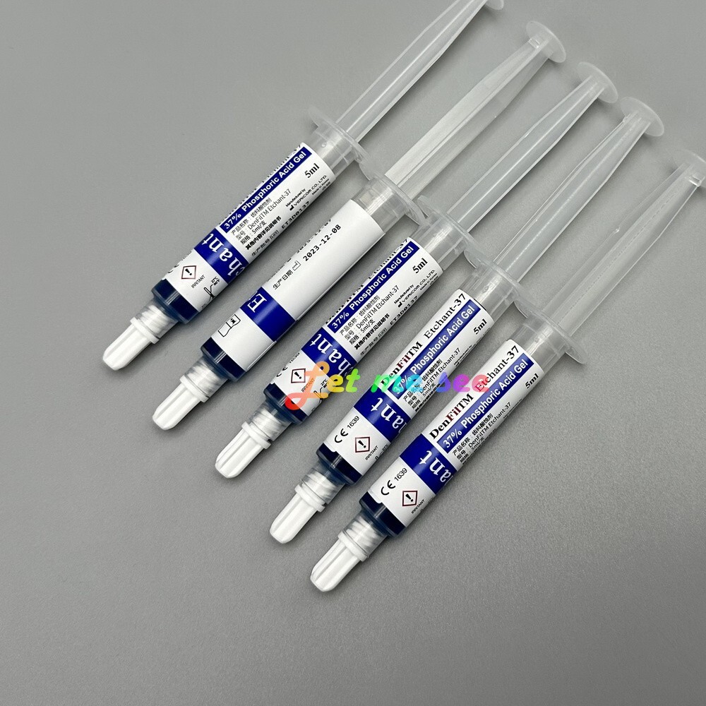 Dental Phospharic Acid Gel 37% Etchant Etching Bonding Agents with Dispoable Tip