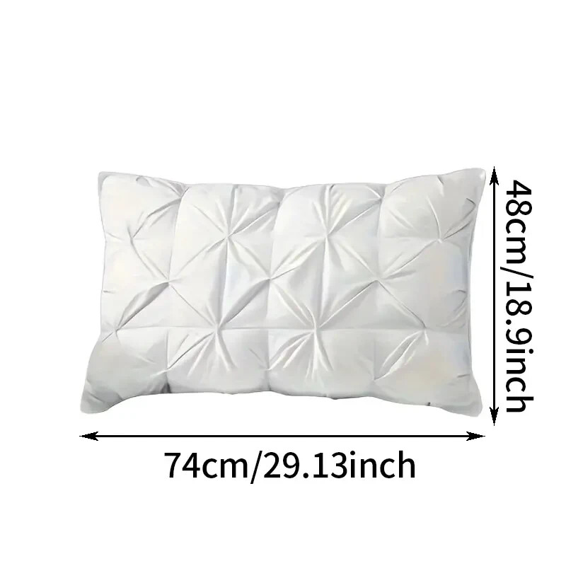 2-Pack Soft White Pillows with Zipper – Comfortable & Supportive Set - 29x19"