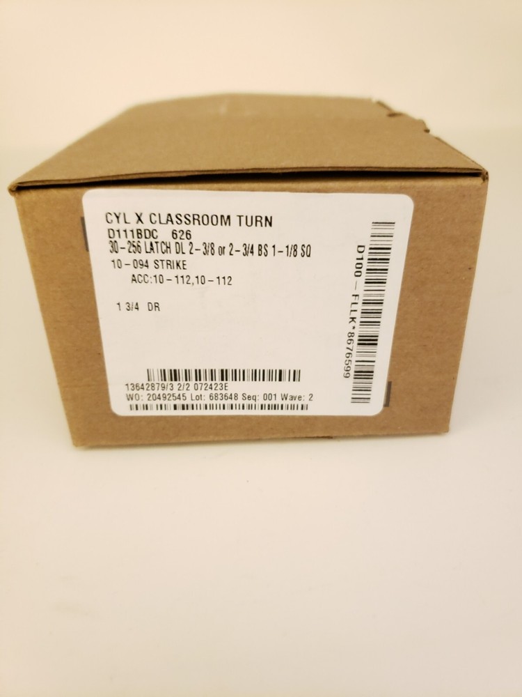 Falcon D111BDC 626 Classroom Deadbolt