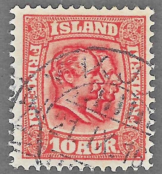 Iceland (1907) - Scott # 76, Used