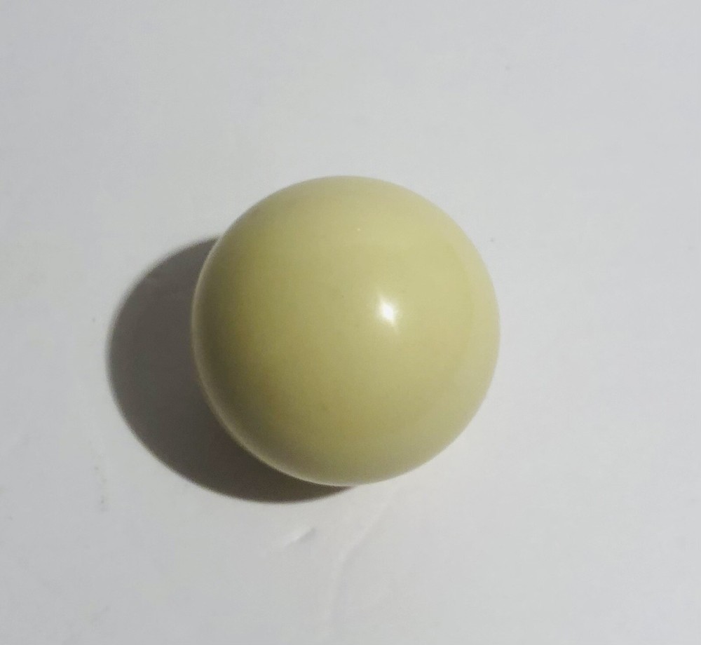 New White Solid Cue Single Individual Pool Ball Billiard 2 1/4” Replacement
