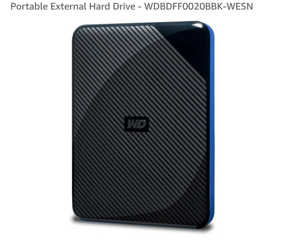 Western Digital 2TB Gaming Drive - Portable External Storage