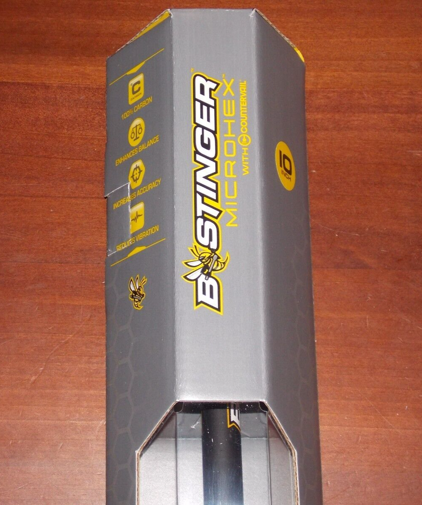 Bee Stinger MicroHex 10" Stabilizer in Matte Black- B Stinger