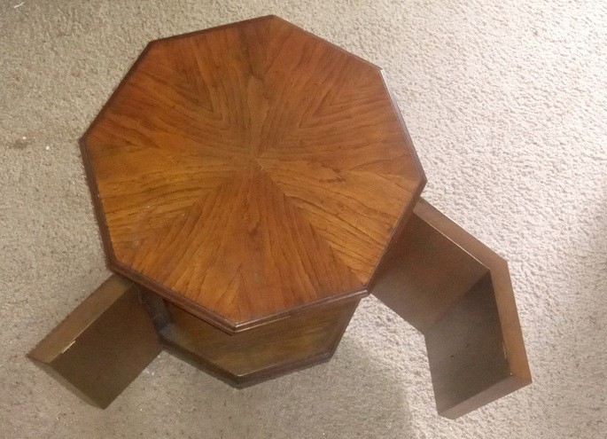 Accent Octagon shaped Table Vintage
