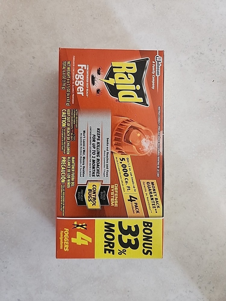 Raid Concentrated Deep Reach Fogger - 4 Count