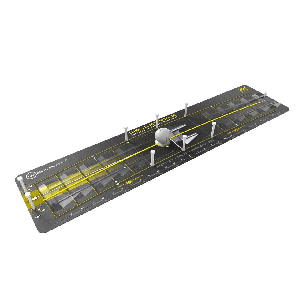 Wellputt Wellstroke Swing 15° Arc Putter Training Aid Yellow