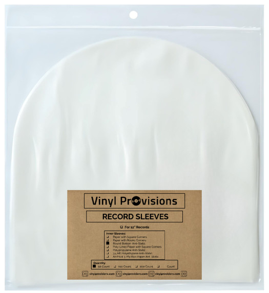 Anti-Static Round Bottom Inner Record Sleeves  50 | 100
