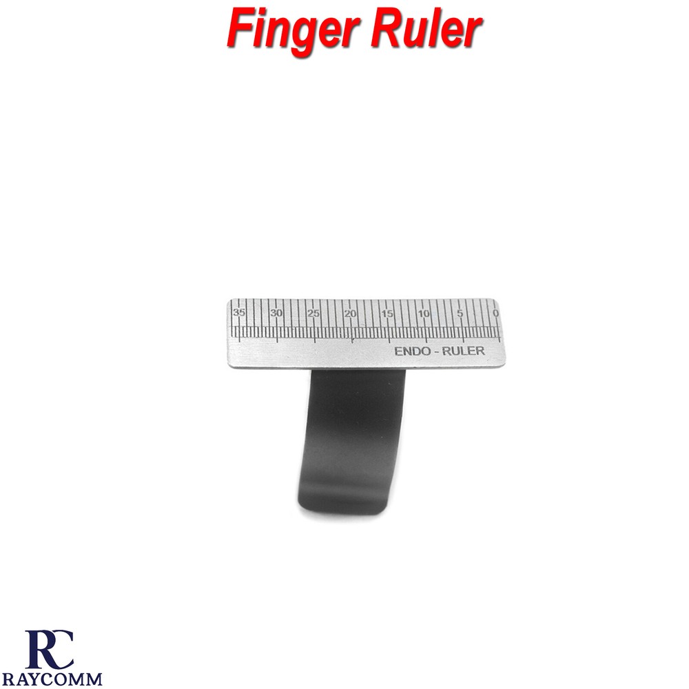Dental Endo Finger Ruler Span Measure Scale Endodontic Ring Adjustable Tools CE