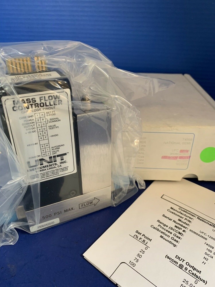 Unit UFC-1200A Mass Flow Controller, SICL4, 100 SCCM Refurbished