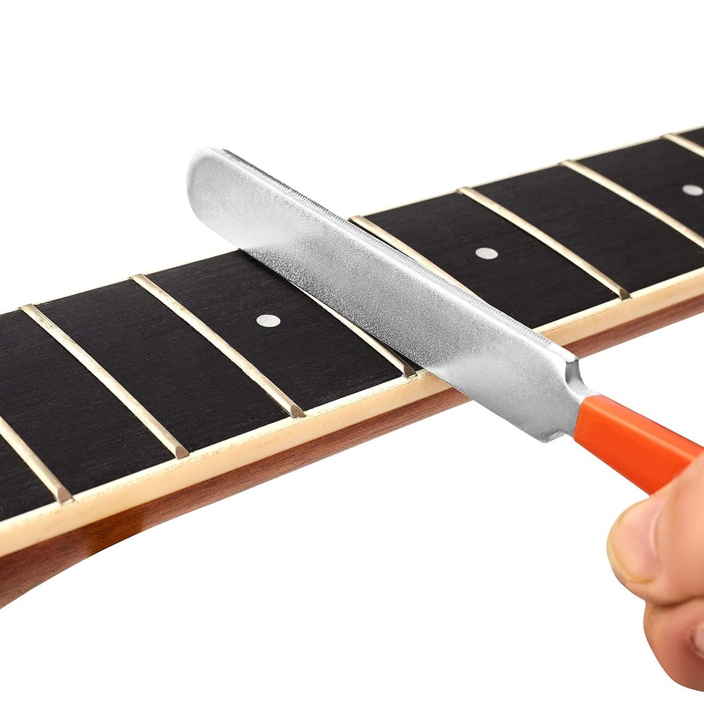 Guitar Fingerboard Luthier Tools Set Includes 8" Guitar Fret Leveling Sanding...