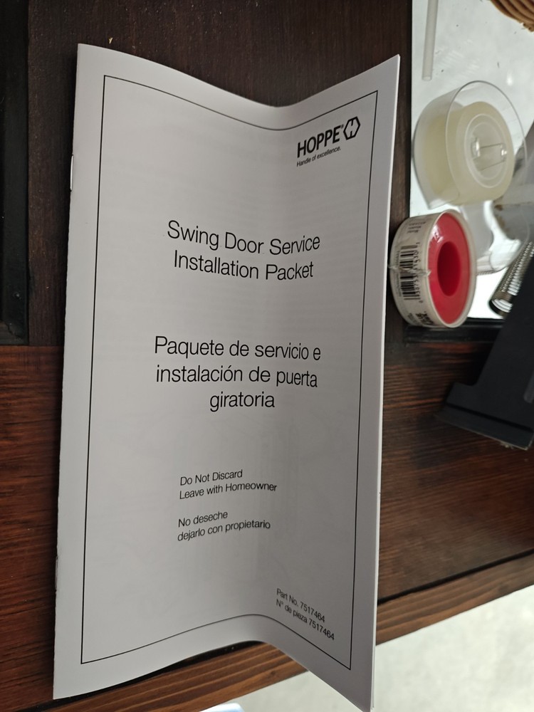 Hoppe Toronto Double Multipoint Patio Door Handle Set Active + Inactive