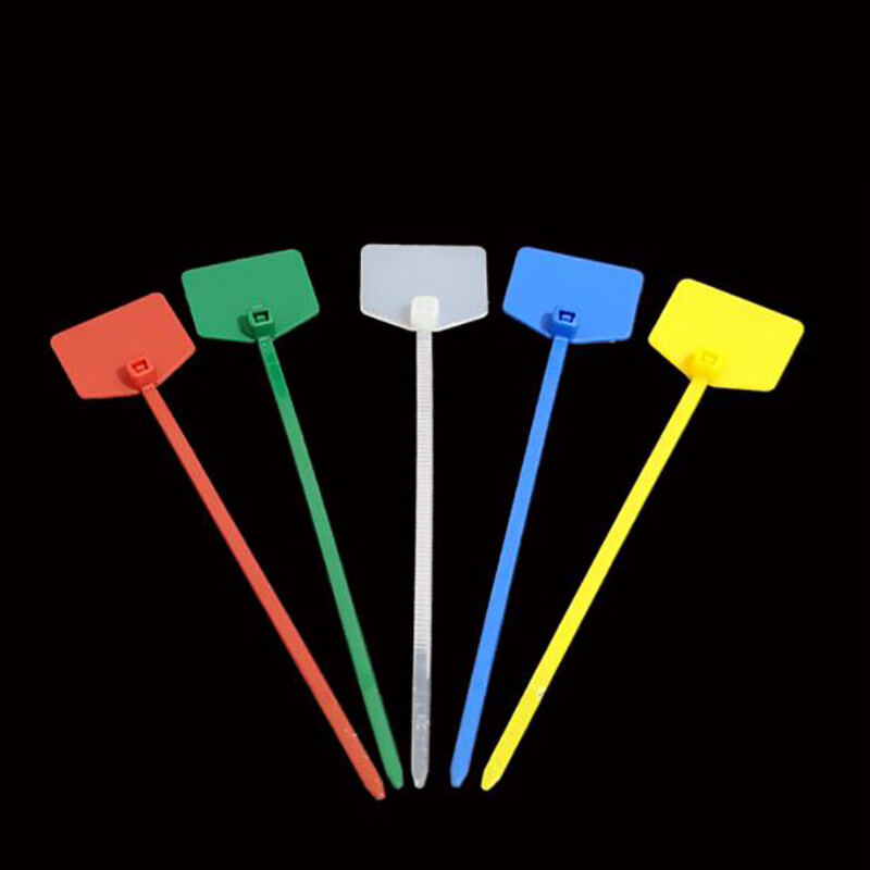 Marker Pen Cable Ties NylonPlastic 120mm Various Colour Self-Locking Label Flags