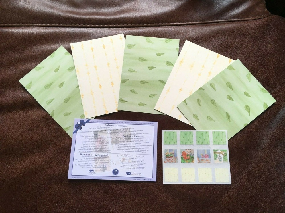 CREATIVE MEMORIES KIT: PATHWAYS SENTIMENTS JOURNAL BOXES & STICKERS KIT *