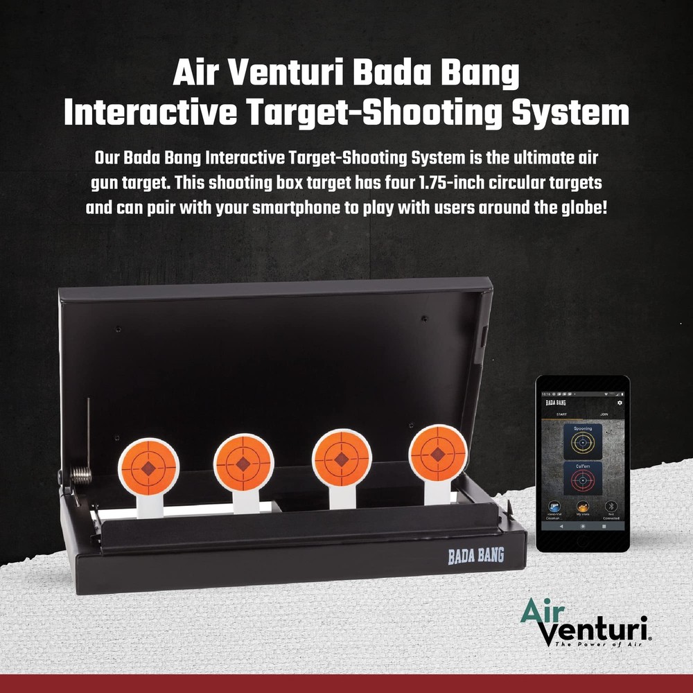 Air Venturi Bada Bang Interactive Target System for BB & Airsoft Shooting