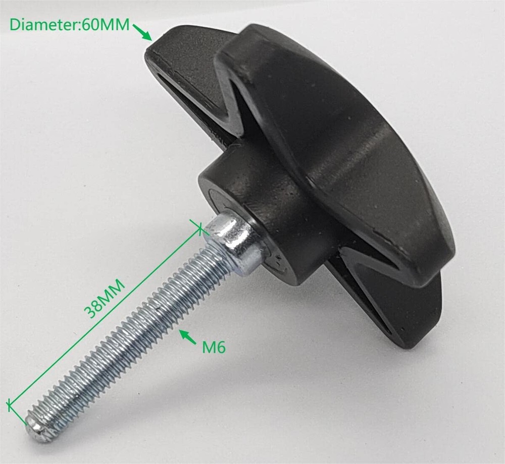 Rollator Height Adjustment Knob Black for Vibe Walker - Easy Install