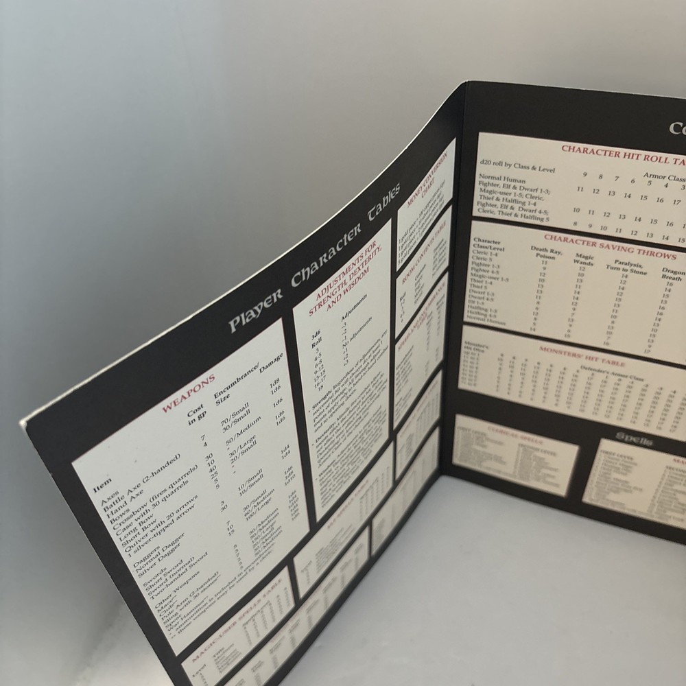 Dungeon Master's Screen - The Classic Dungeons and Dragons Game