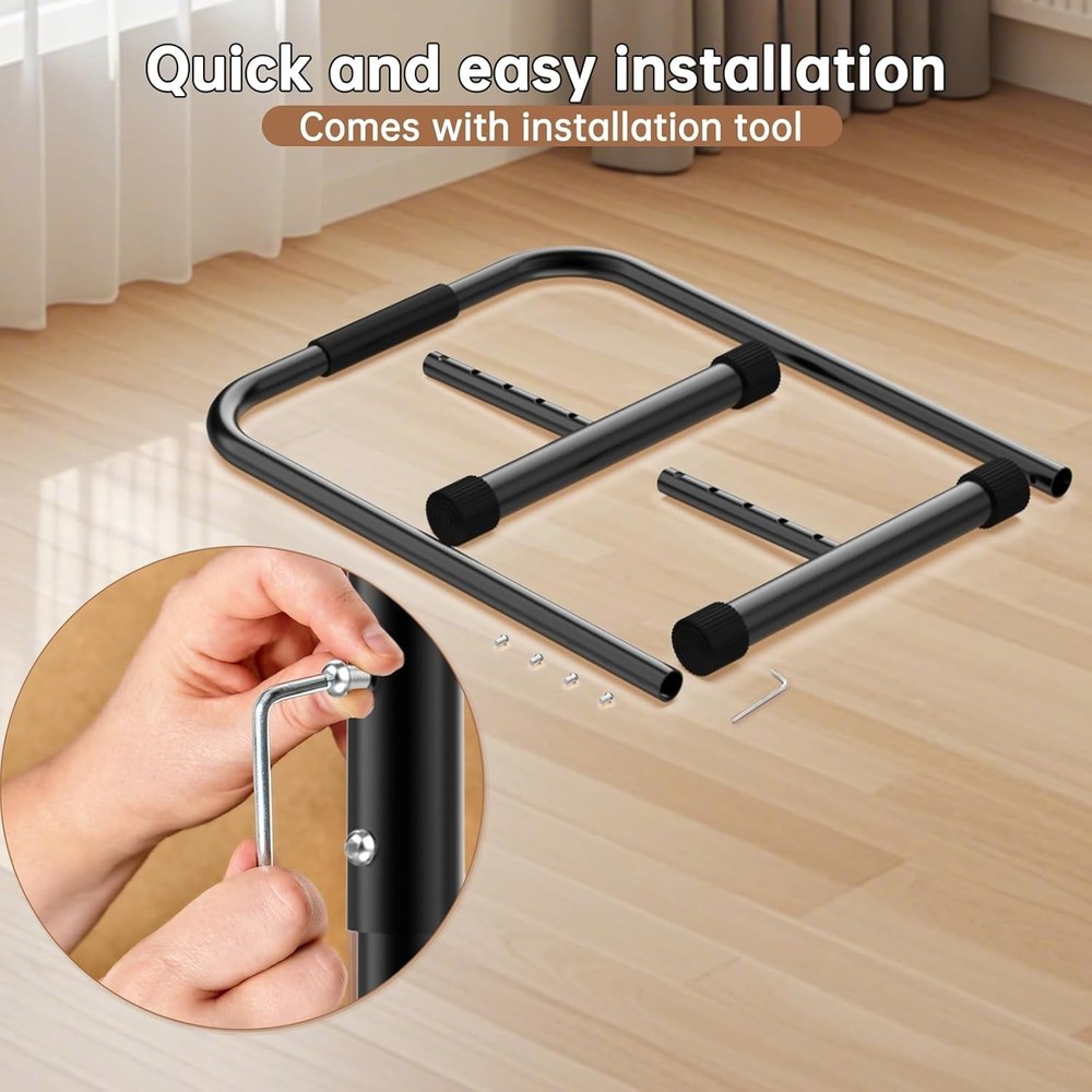 Versatile Handrail for Walking Pad 19.7'' Wide - Customizable Height & Stability