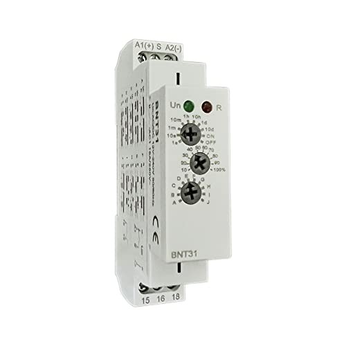 BNT31 Multifunction Timer Relay with 10 Functions Din Rail Mount Delay Relay
