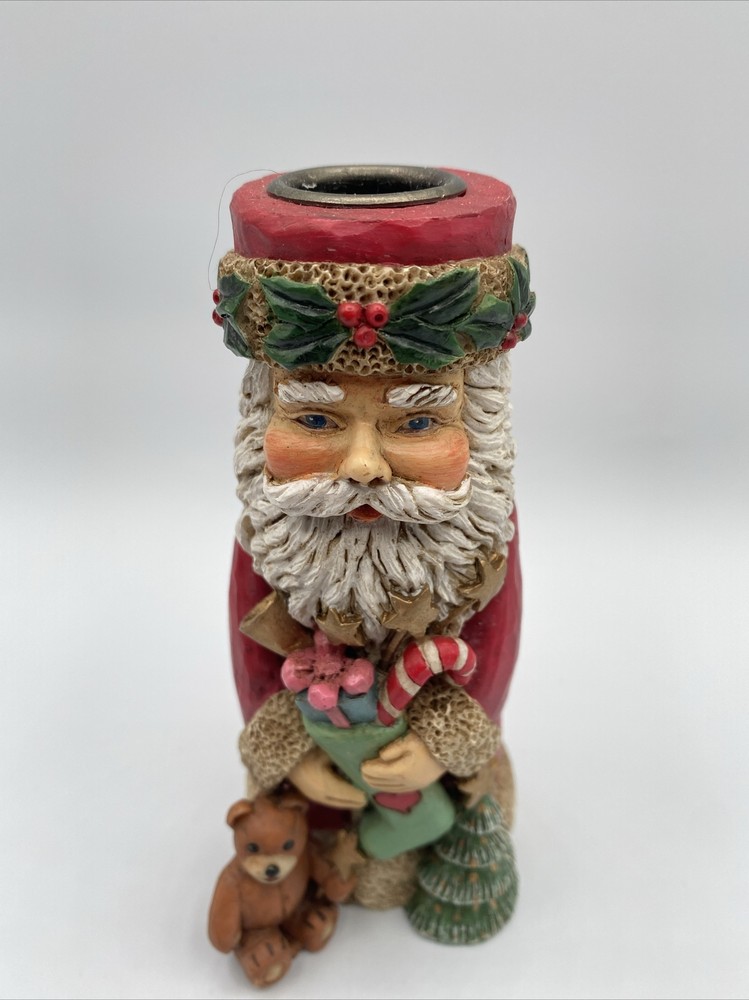 Kurt Adler Christmas Santa Candlestick Holder