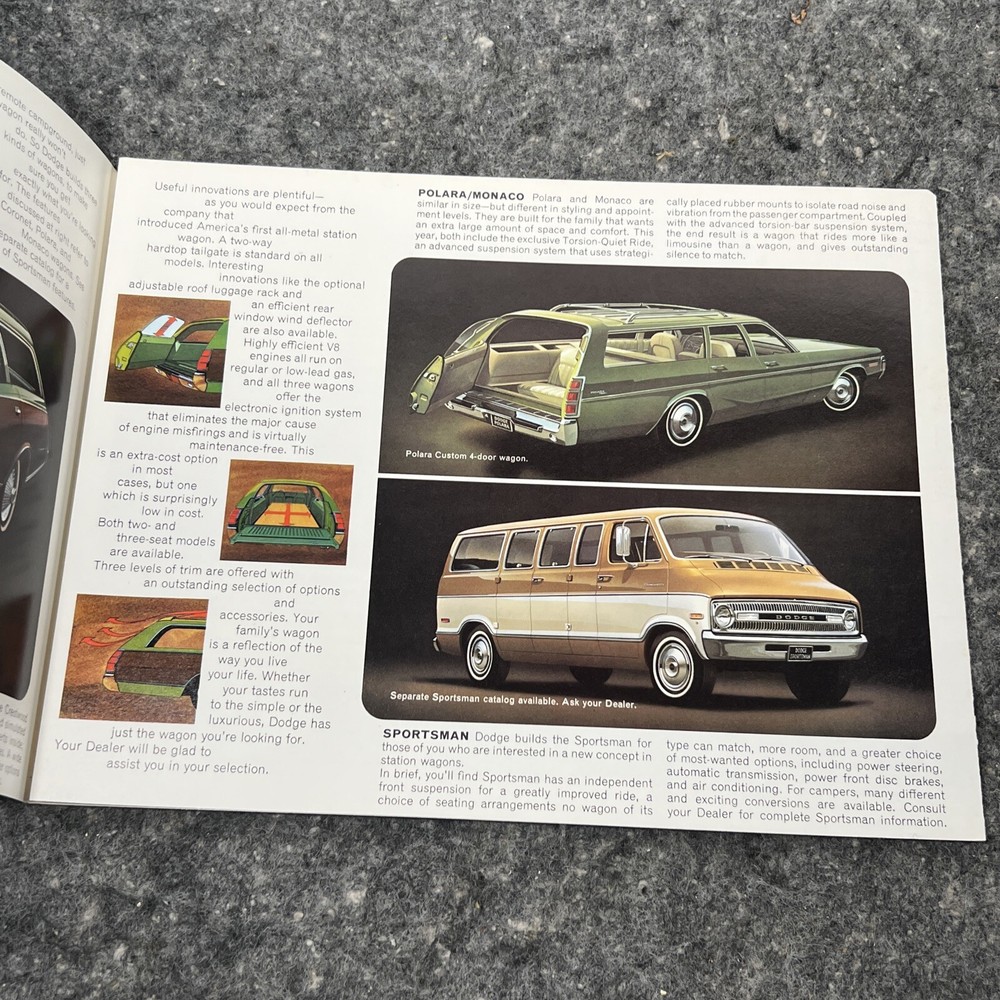 Original 1972 Dodge Wagons Sales Brochure 72