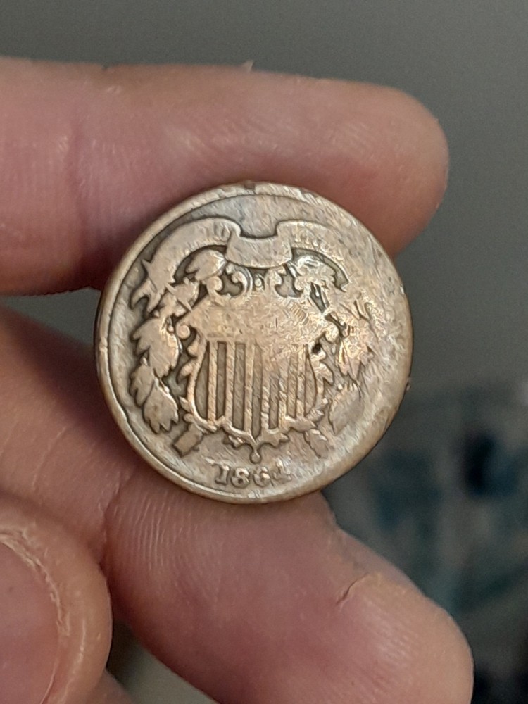 1864 2 Cent Piece #4