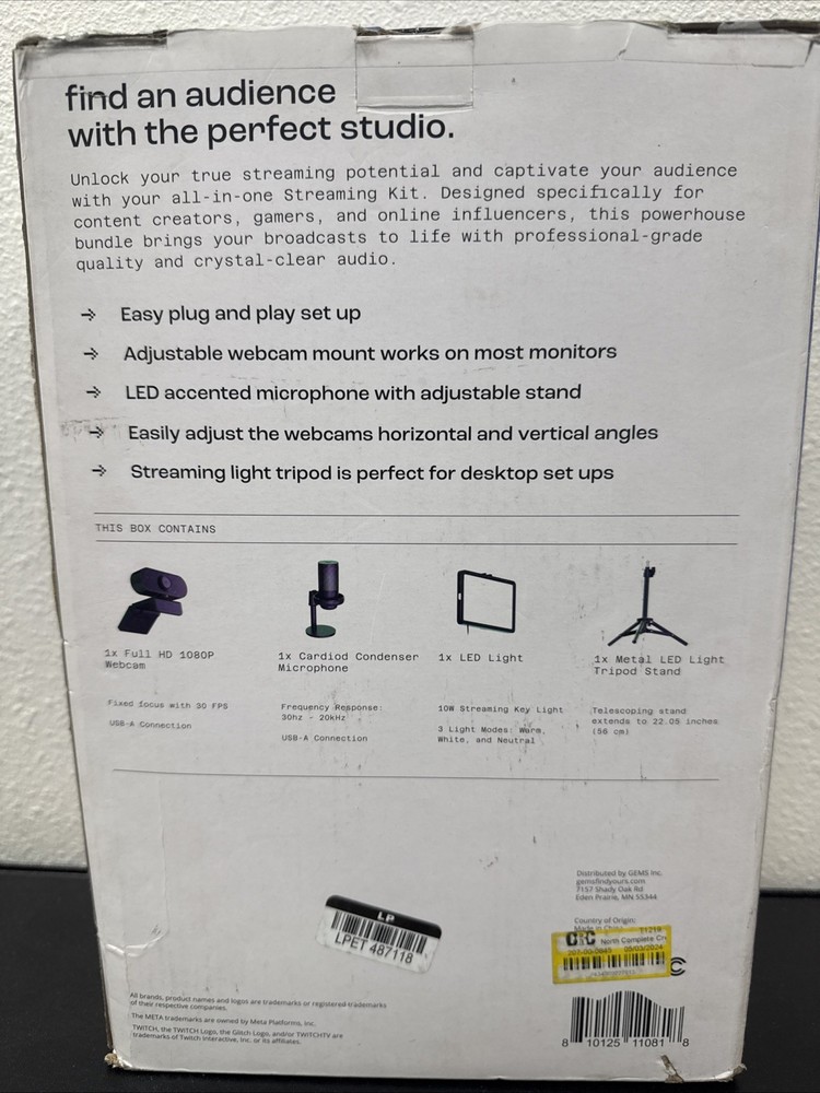 North Complete Creator Streaming Bundle Creator Kit Creator Lighting Plug & Play