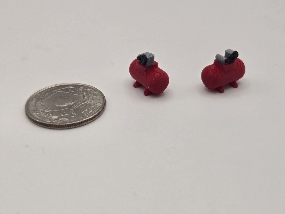 1/64 Scale Small Shop Compressor *2 Pack* in Red