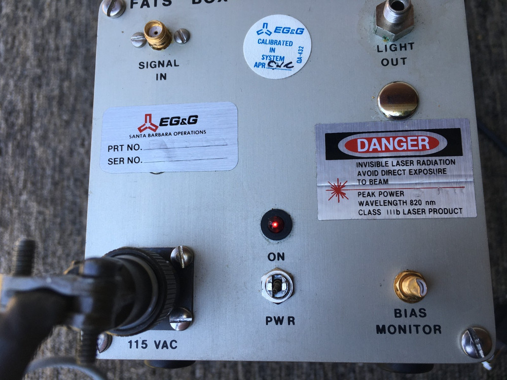AG&G 820nm Laser Source Class III b. Laser Source