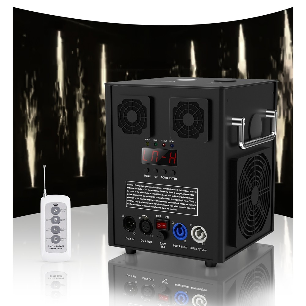 2PCS 700W Cold Spark Machine DMX Firework Machine 5-16ft Wedding DJ Show Light