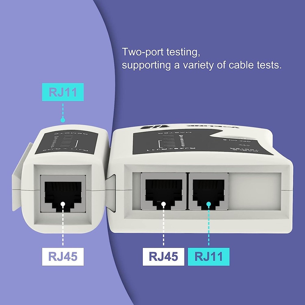 Handheld Multi-Functional Network Cable Tester - Cat6/Cat5/Cat7 & RJ11 Tester