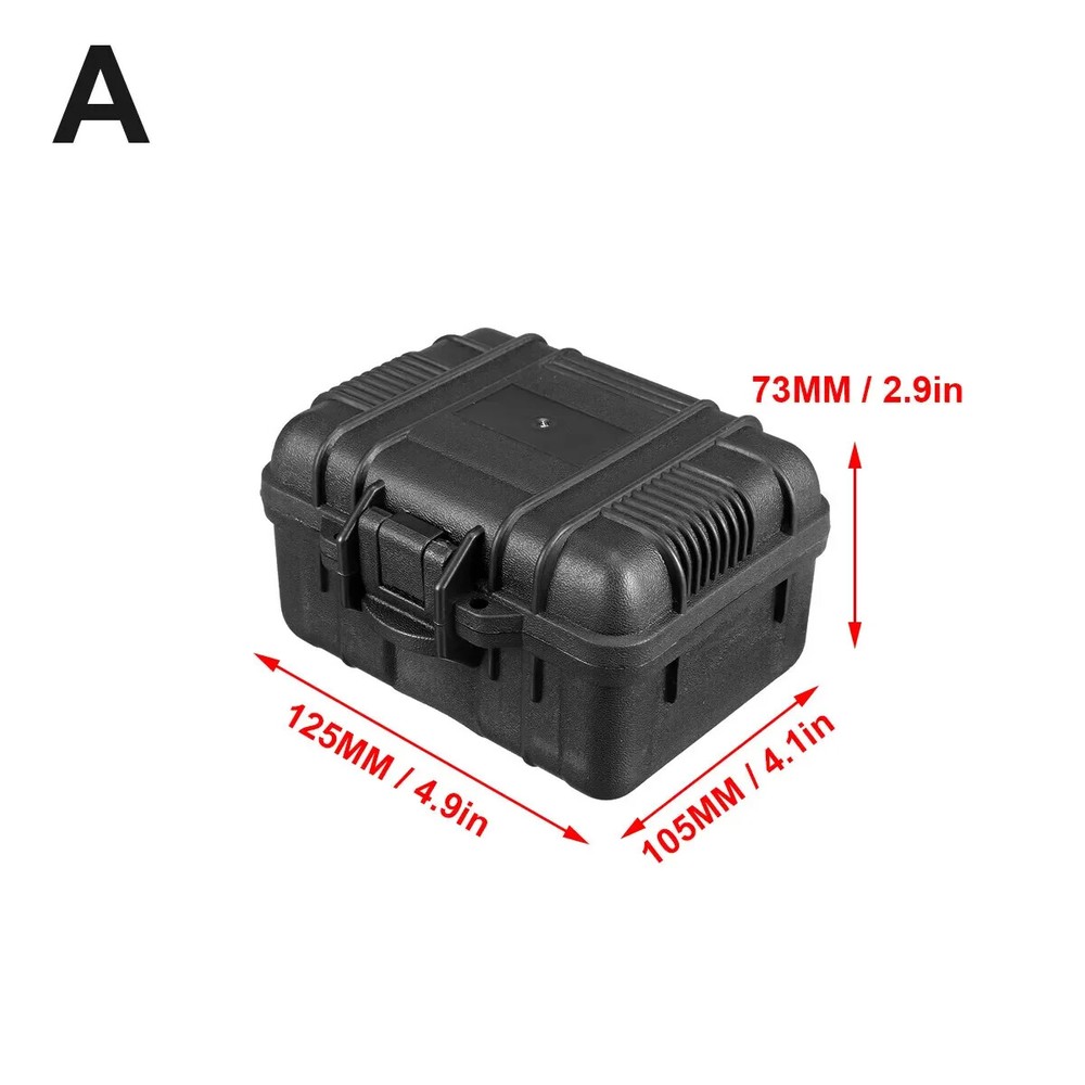 Mutil Size Hard Shell PP Carrying Case Portable Waterproof Shockproof Sponge Box