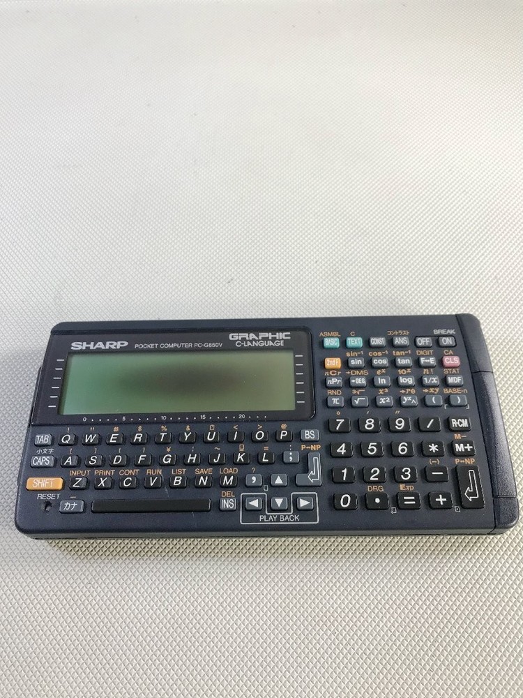 SHARP PC-G850V Pocket Computer Built-in Buzzer Used Tested