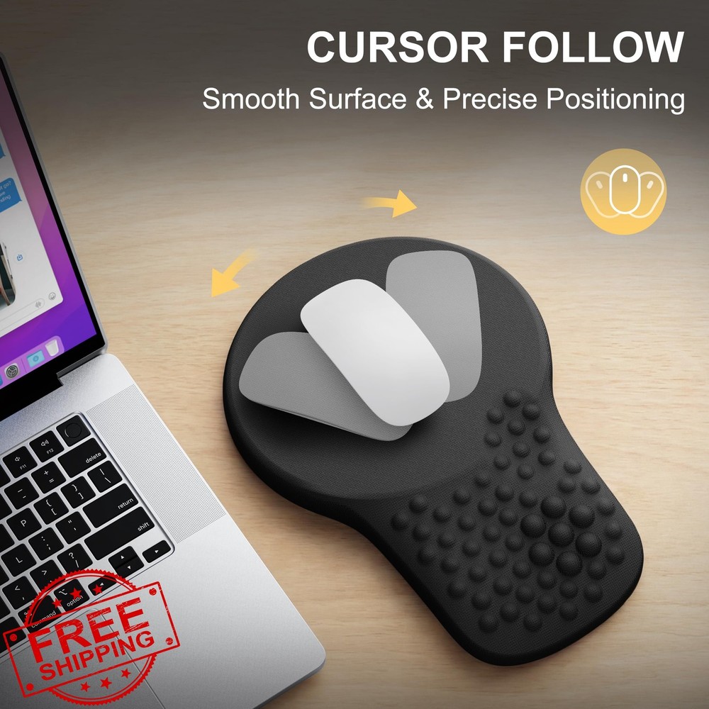 Ergonomic Mouse Pad with Wrist Rest Memory Foam Support