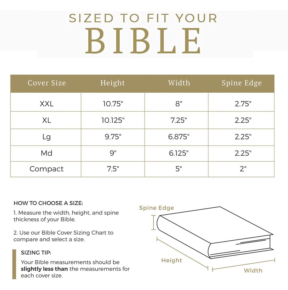 Divinity Boutique, Canvas Bible Case - Black Cover Extra-Large,