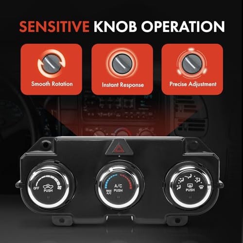 Heater Climate Control Panel Module Compatible with Ram 1500 2014-2018, 3500