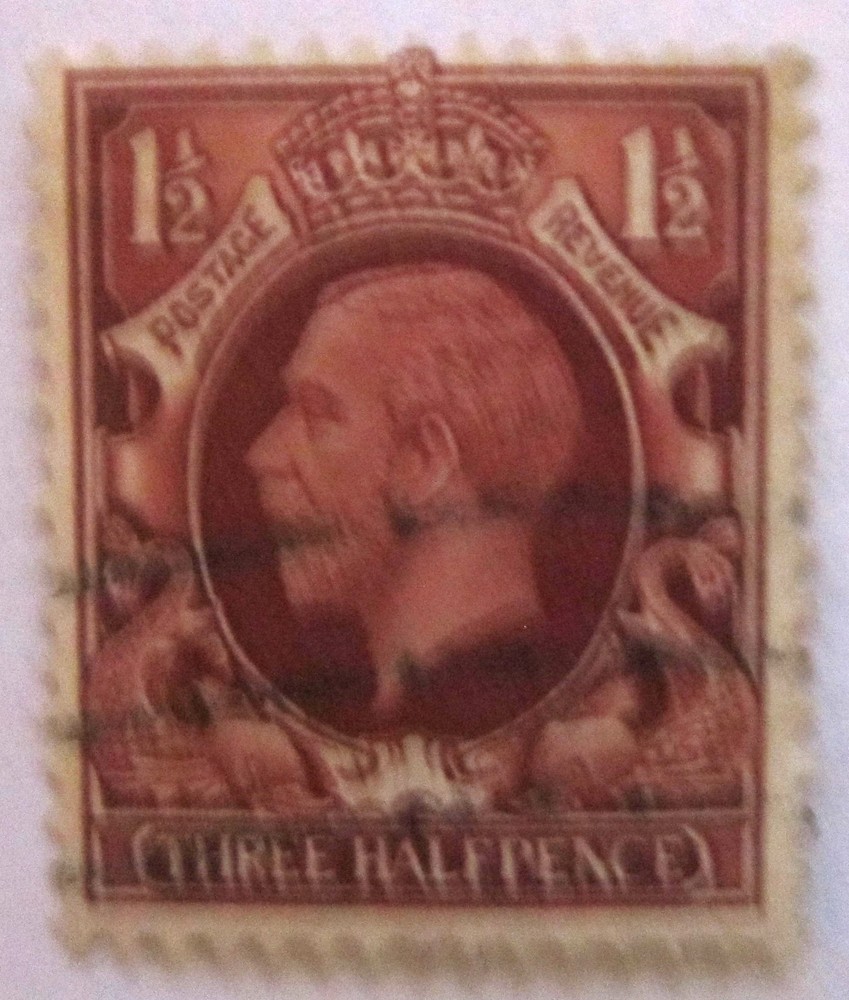 King George V 1½d Brown