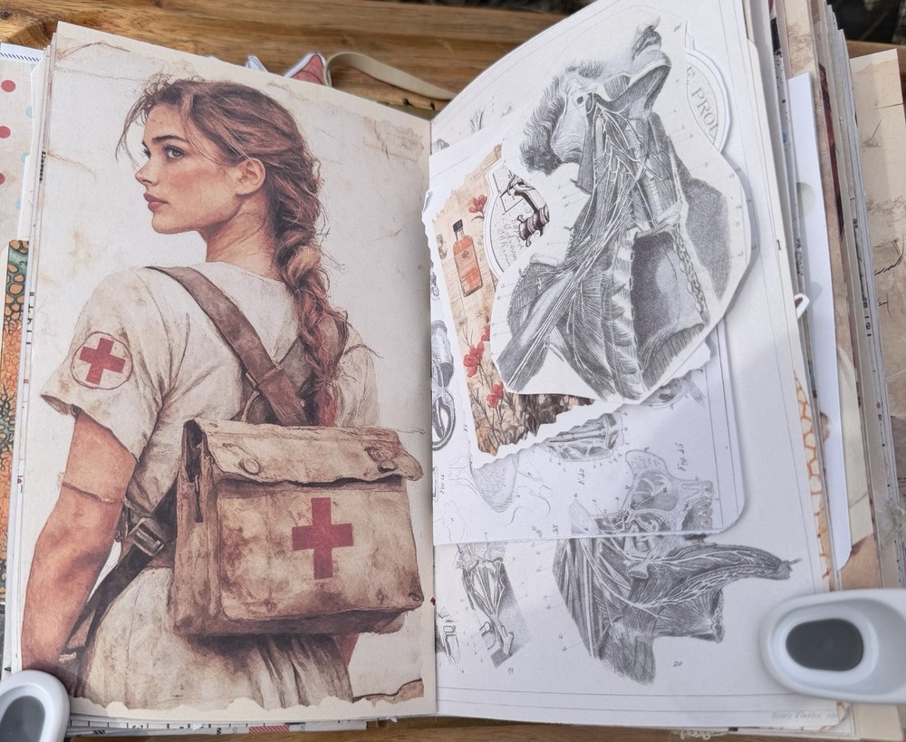 Handmade Nurse Junk Journal