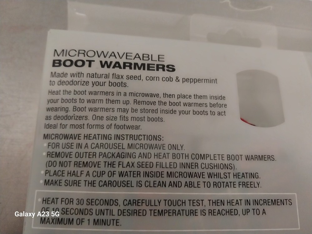 Boot Warmers-Red Plaid- Microwavable