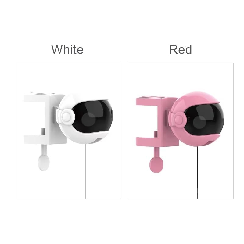 Automatic Cat Teaser with Yo-Yo Motion, Clamp-On Design, Plush Attachment for...