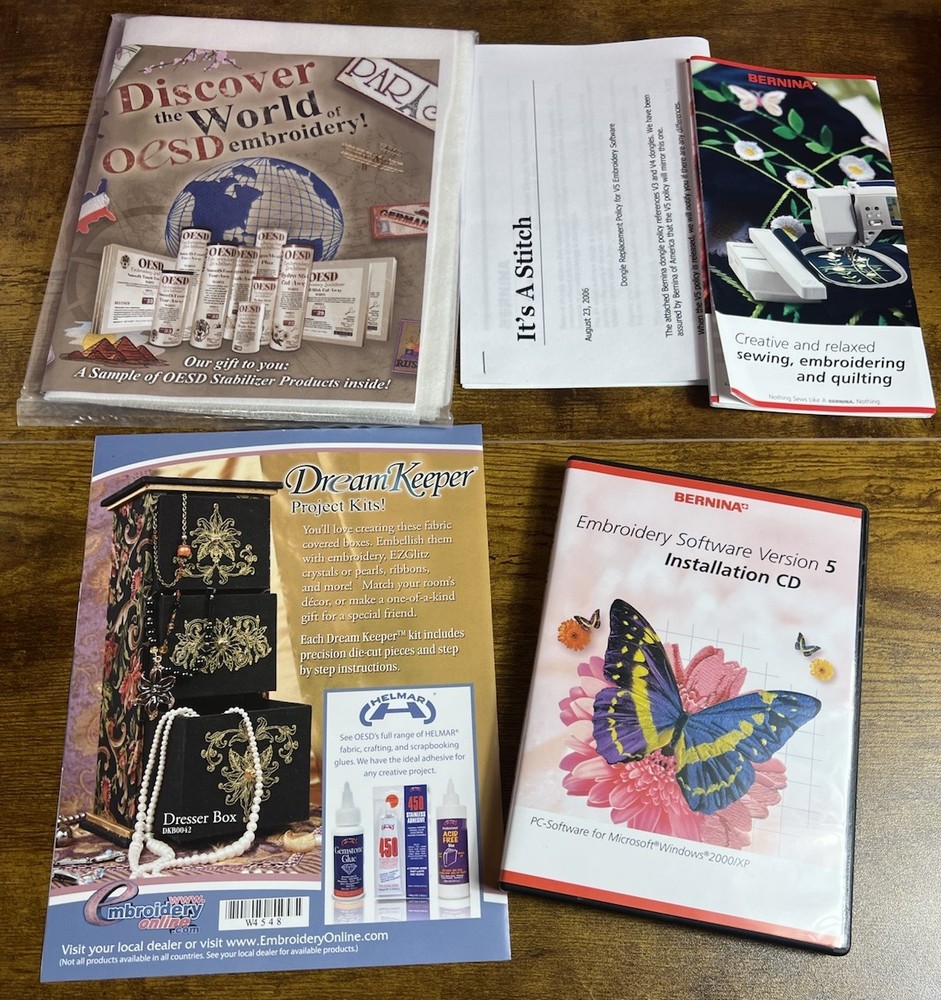 Bernina Version 5 Embroidery Software Update To EditorPlus & DESIGNERPLUS READ